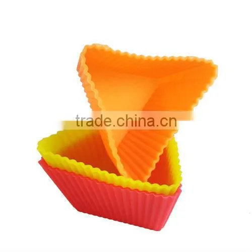 triangle shaped silicone cake mould bakeware/kitchenware