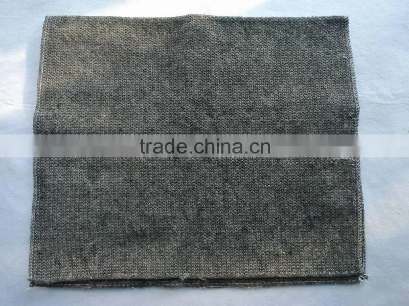 Grey color stitch bonded recycled cotton floor cloth