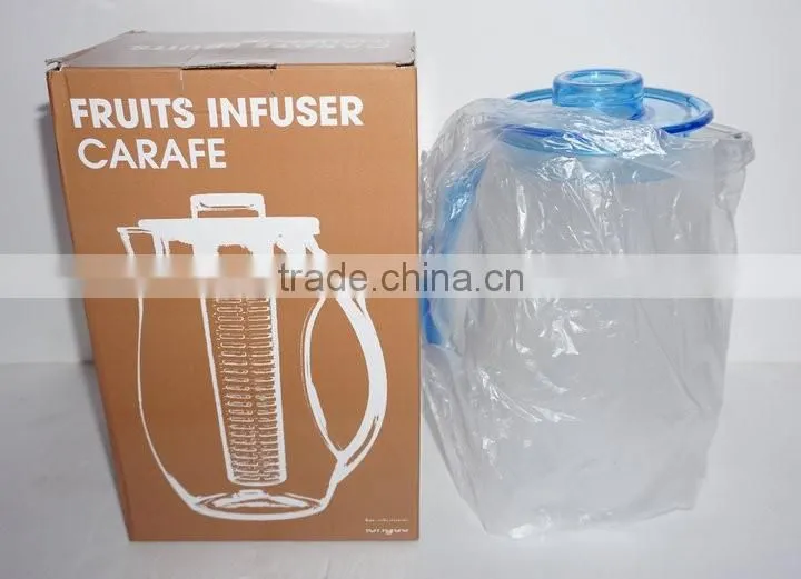 Acrylic plastic juice water infuse pitcher