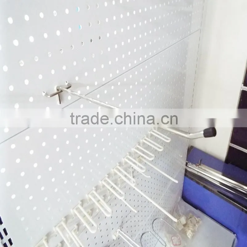 Chrome Pegboard hook / single wire Hanging Display Hooks, supermarket display hook