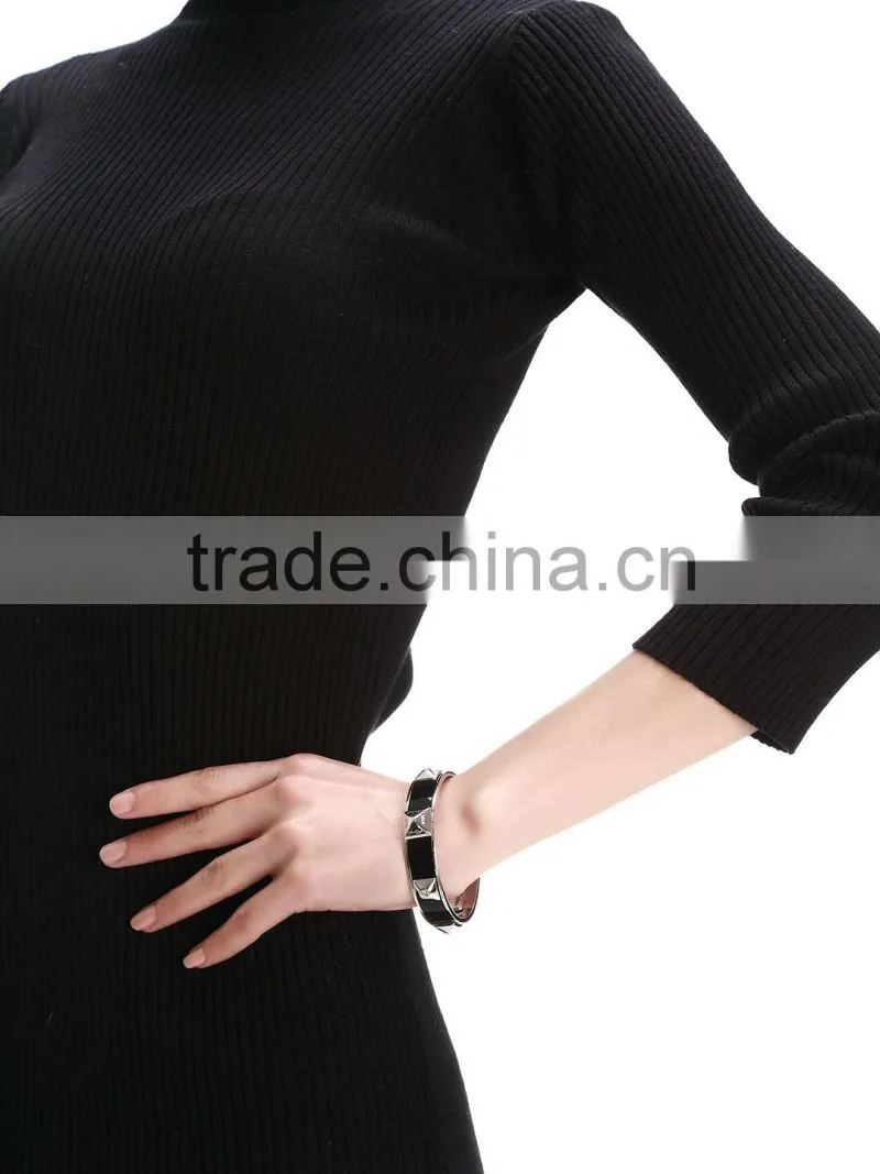 Bangles Belt Buckle Bracelet Metal Women Rose Gold Plated