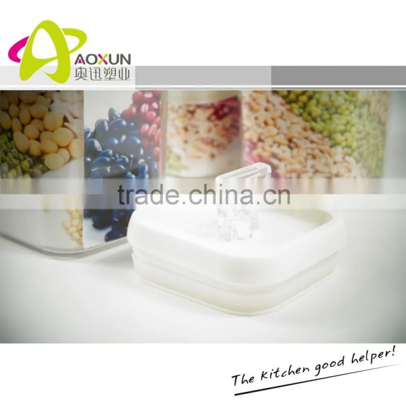 Wholesale food grade silicone kitchen collapsable storage containers