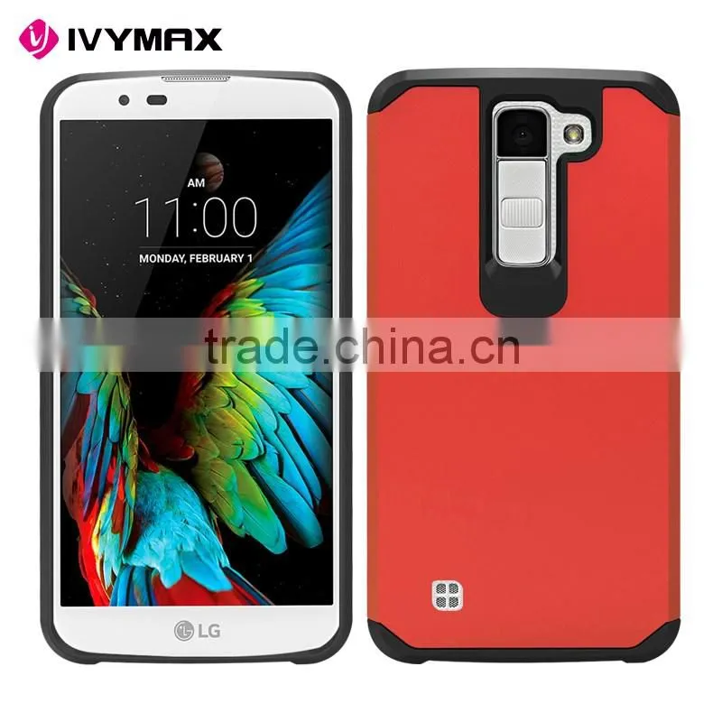 China factory Wholesale Hybrid Combo TPU PC Cellphone Back Cover for LG K8/K350N/K8 LTE Cell Phone Case