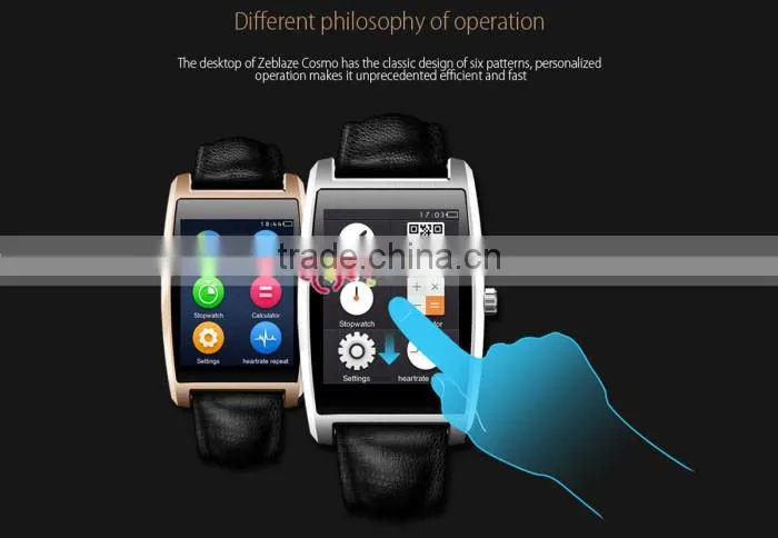 Curved Screen Bluetooth 4.0 Smart Heart Rate Monitor Watch For Android & iOS Silver
