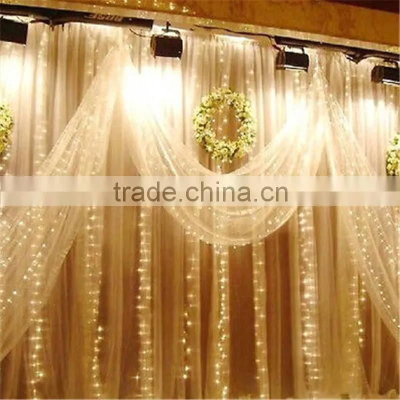 96 LED Curtain Fairy String Lights for Party, Home, Garden Decorations curtain light with flashing effect