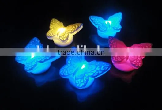 7 Color LED Electronic Butterfly Night Light Lamp Christmas Gift Home Decoration