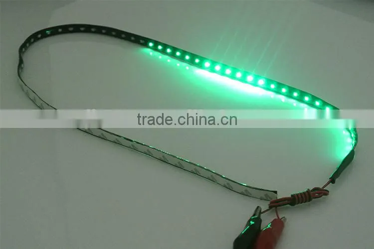 LED 90cm Strip Knight Rider 66 smd Single Green Flashing Led Lights for Cars and Motorcycles