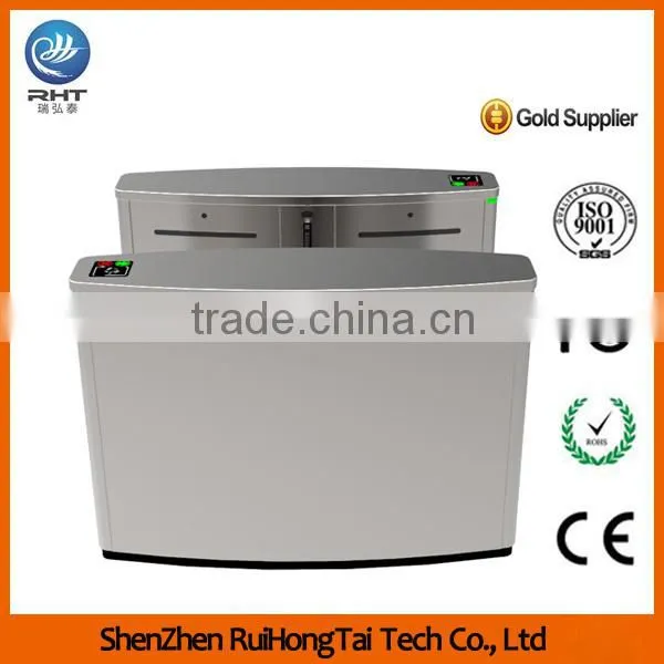 Retractable Flap Barrier Turnstile / RFID Reader Security Flap Turnstile Gate