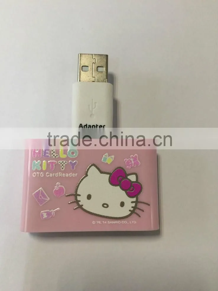 OTG Micro USB 4 In 1 SD Micro SD TF Card Reader for PC and Smartphone