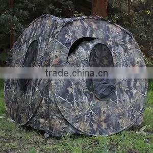 2014 new portable camouflage hunting blind and hunting shelter/3 person hunting tent