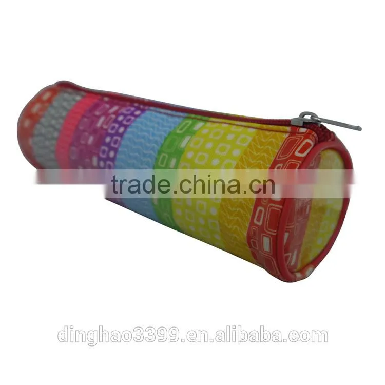 High Quality Supplies Cosmetic Makeup Bag Zipper Pouch Purse Colorful Pencil Case, Pencil Bag