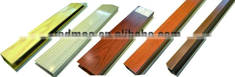 Aluminum Baffle Ceiling, Metal Baffle Ceiling, Wooden color aluminum baffle Ceiling