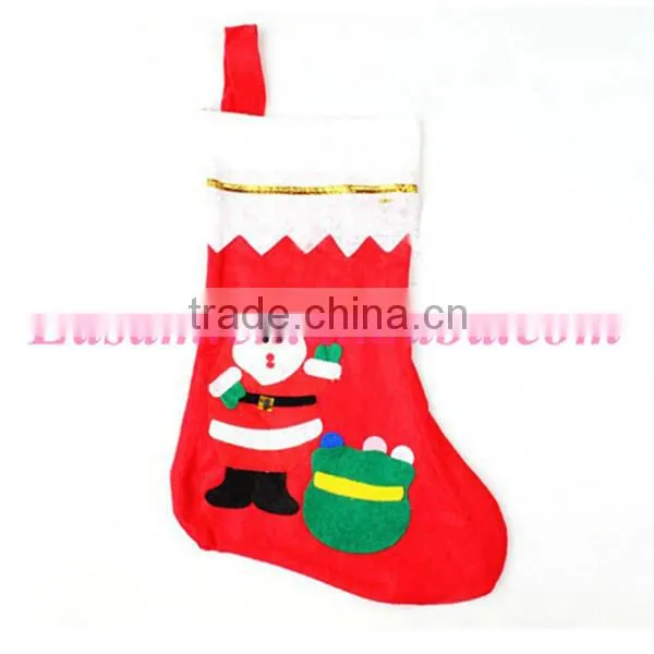 Cheap wholesale christmas supplies plain santa christmas stocking
