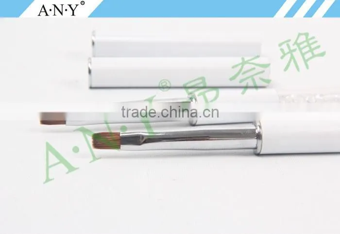 ANY Nail Art UV Gel Nails Building Crystal Pure Kolinsky Nail Art Brush Flat Gel Art