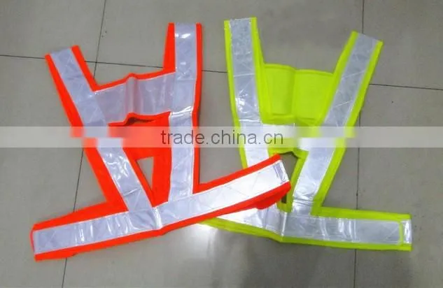 HIgh Visibility Strap Reflective Belt Vest Safety Vest For Roadaway Drivers In Neon Colors In Stock For Wholesale