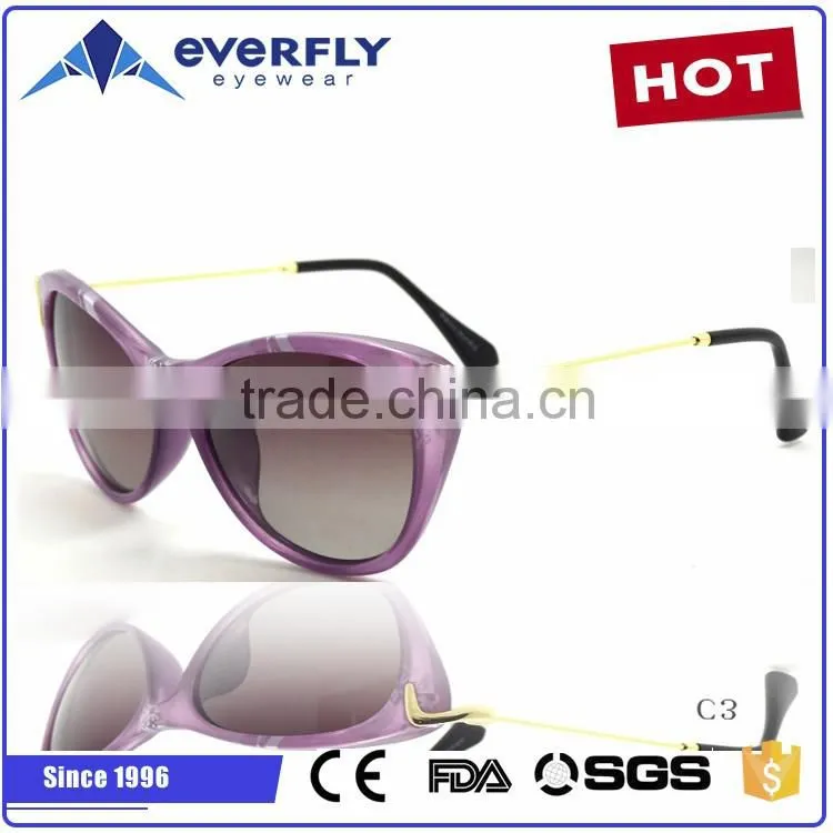 hot sale high quality fashion TR90 metal ladies sunglasses for women