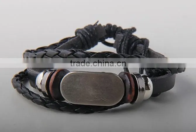 Fashion leather bracelet