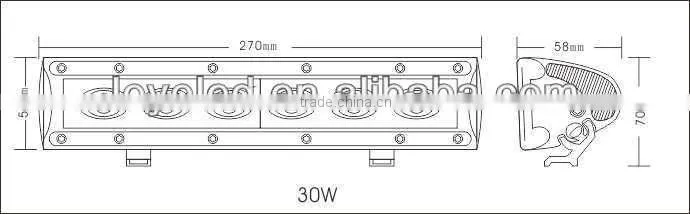 Hot sale car led light bar 12v, led original bar light, 30w epsitar led light bar
