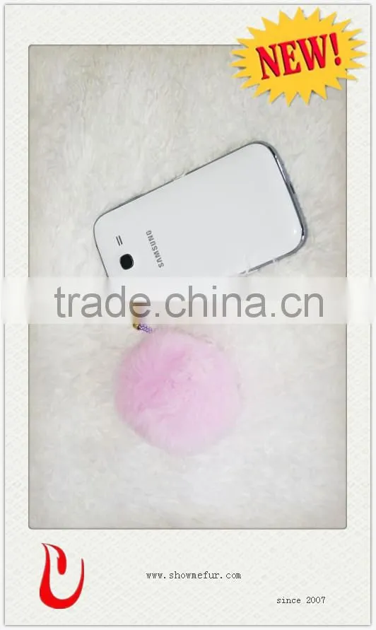 New design rabbit fur key chain so fashion