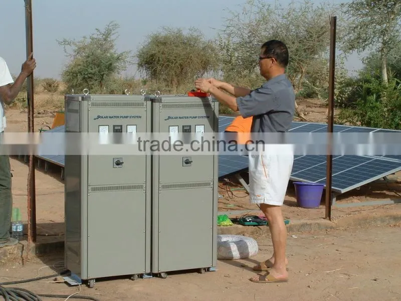 1.1KW Solar water pumping systems for factory garden