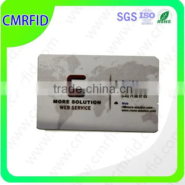 CR80 CMYK printing smart id card/pvc business card/transparent id card