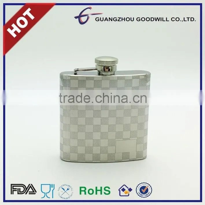 6oz Stainless Steel hip flask/flask