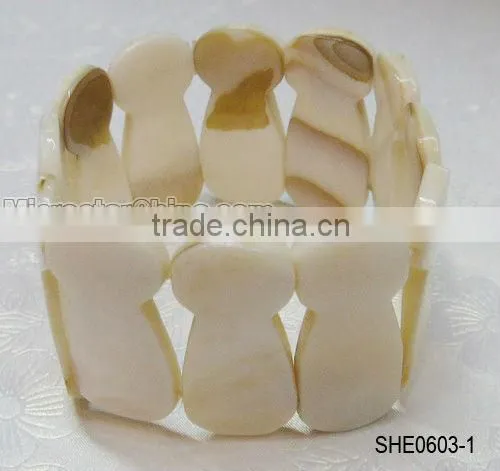 Fashion jewerly natural pure color shell bracelet