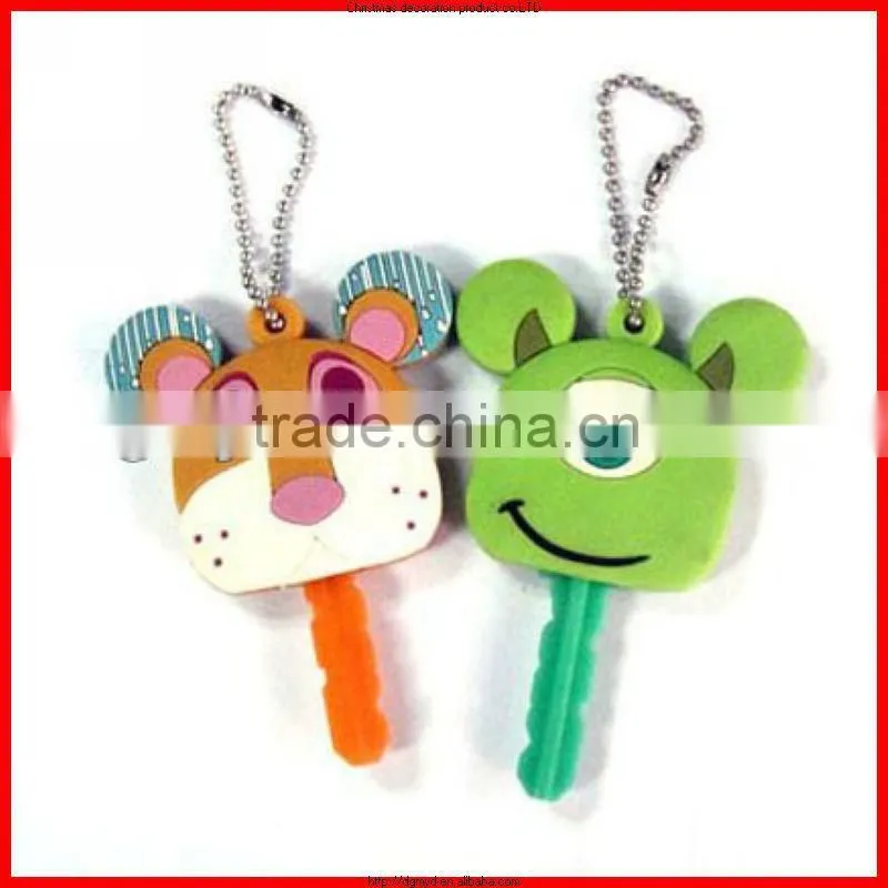 2014 beautidul paritcular popular soft pvc key caps for key protection