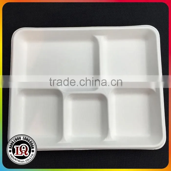 One-time Use 5 Compartment Tray