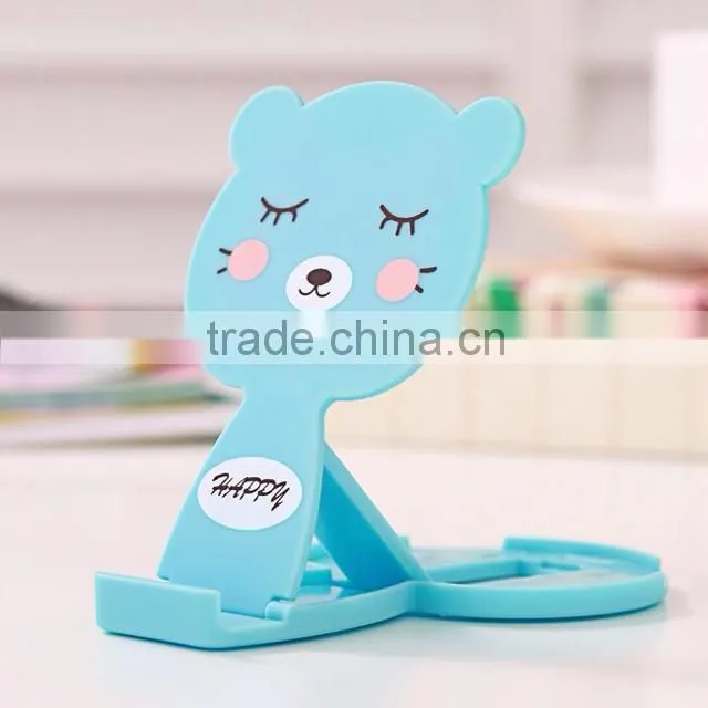 Cartoon mirror plastic cell phone display stand