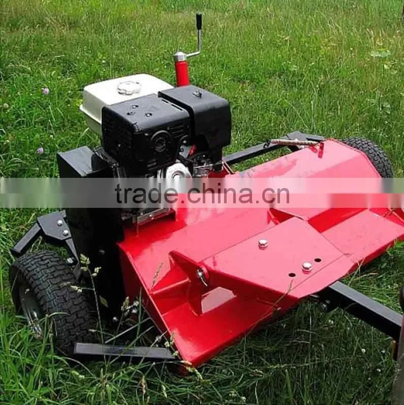 sansen pull towable behind type mower ATV Flail mower with 15hp loncin gasoline Engine