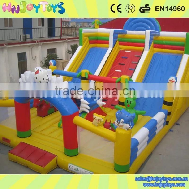 Popular princess giant obstacle course slip and slide climbing for adult