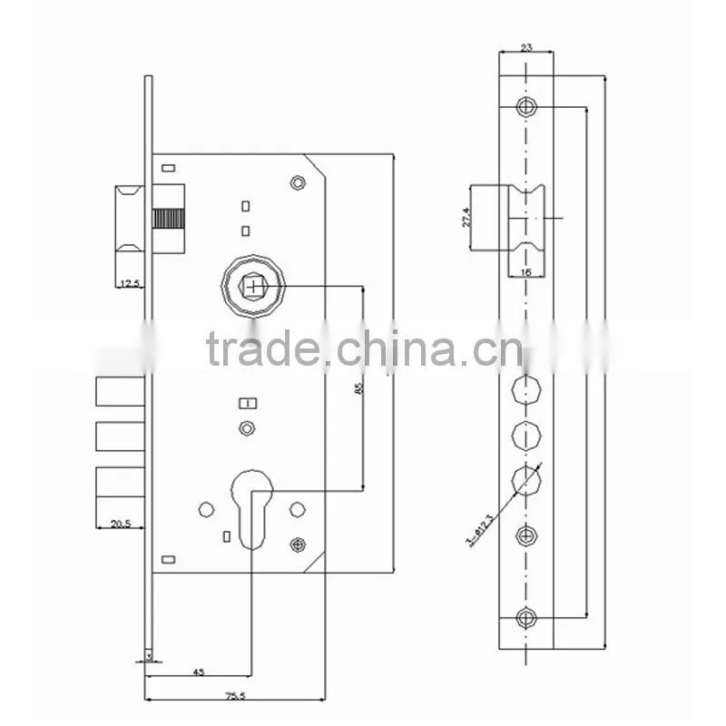 Flush handle lock and inner door lock locker lock system