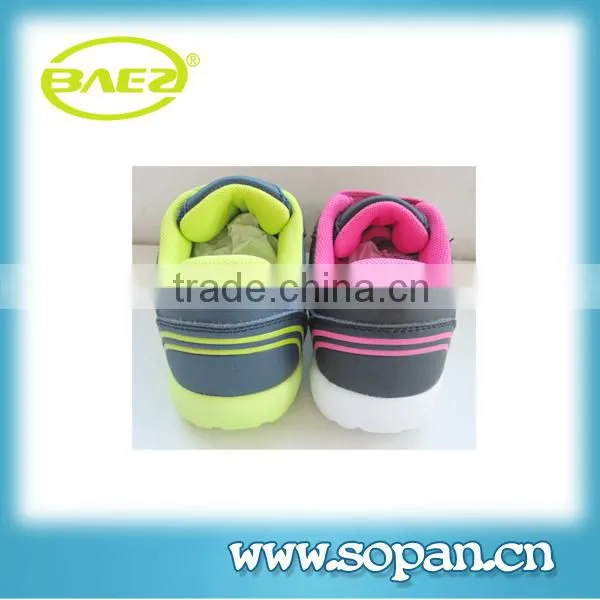 New design bright colors shoes kid