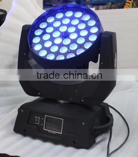 Promotional high power 36*15w disco light 5in1 rgbw dmx Zoom Wash beam led moving head