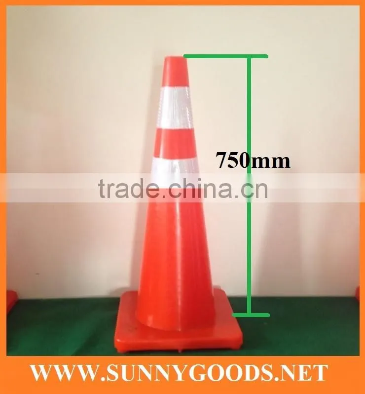 PVC 750mm reflective traffic road cone