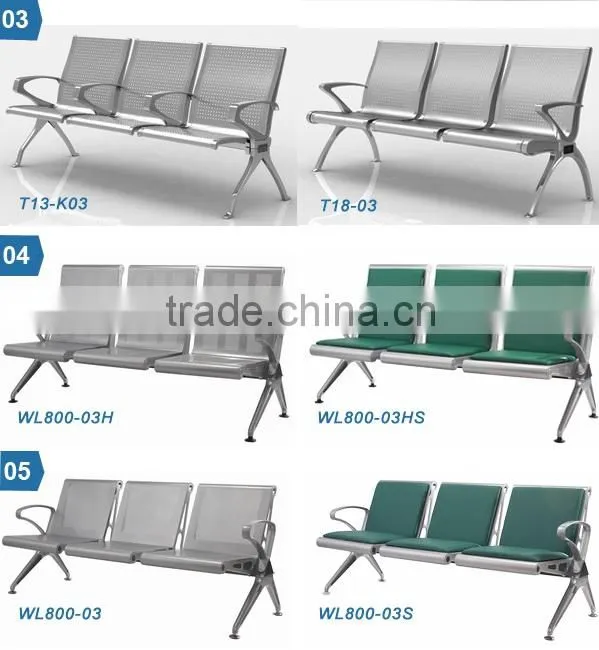 Four Seats 201 stainless steel airport link chair