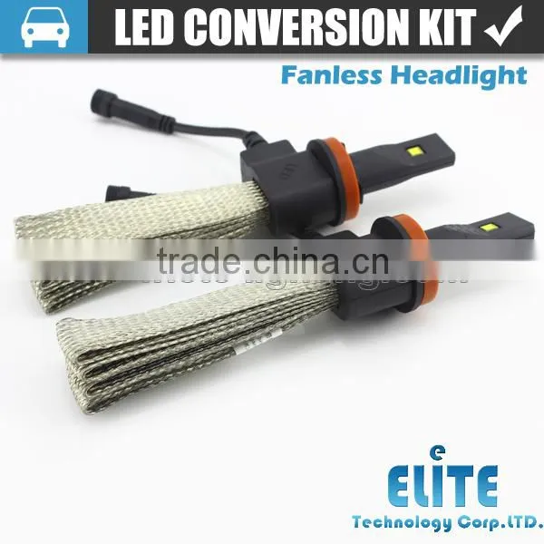 2015 newest led headlight type 6500k 2500LM H8 led auto headlights without fan
