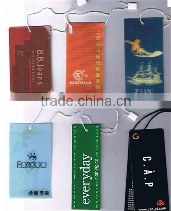 High Quality hang Tags For Clothing garment bag
