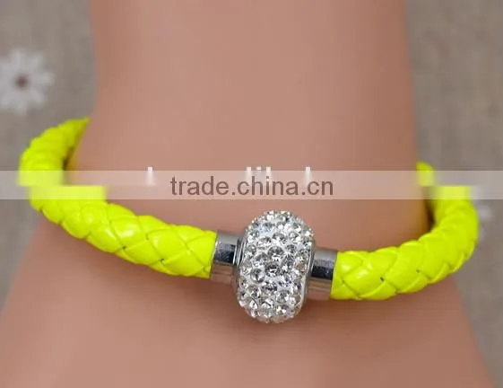 fashion Woven diamond ladies bracelet