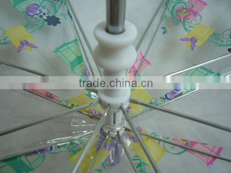 16"x8k PVC children umbrella with cartoon pictures