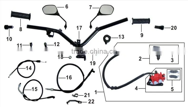 Popular design disc brake assy cylinder assy caliper assy for AT110