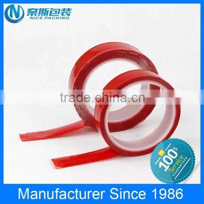 Red double sided packing adhesive tape