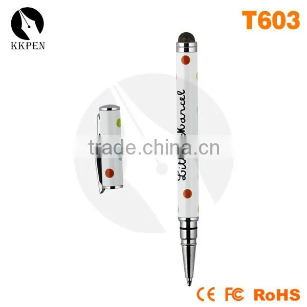 KKPEN Custom Logo Super Thin Ballpoint Touchscreen Stylus Pens