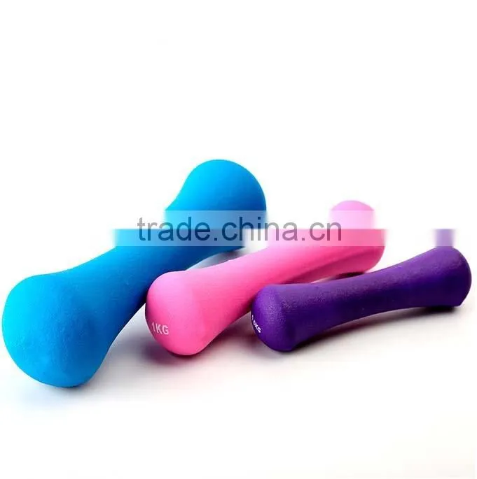 Colorful Wooden Dumbbell For Children and Women