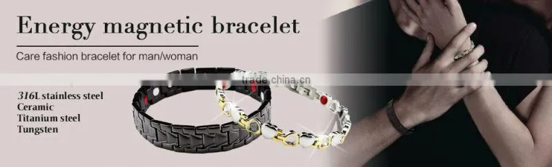 Black tungsten fashion jewelry health blood circulation bracelet for sale