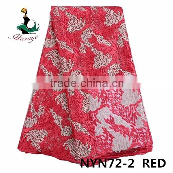2016 Haniye new design lace french lace Tulle lace fabric for wedding and party /NYN72