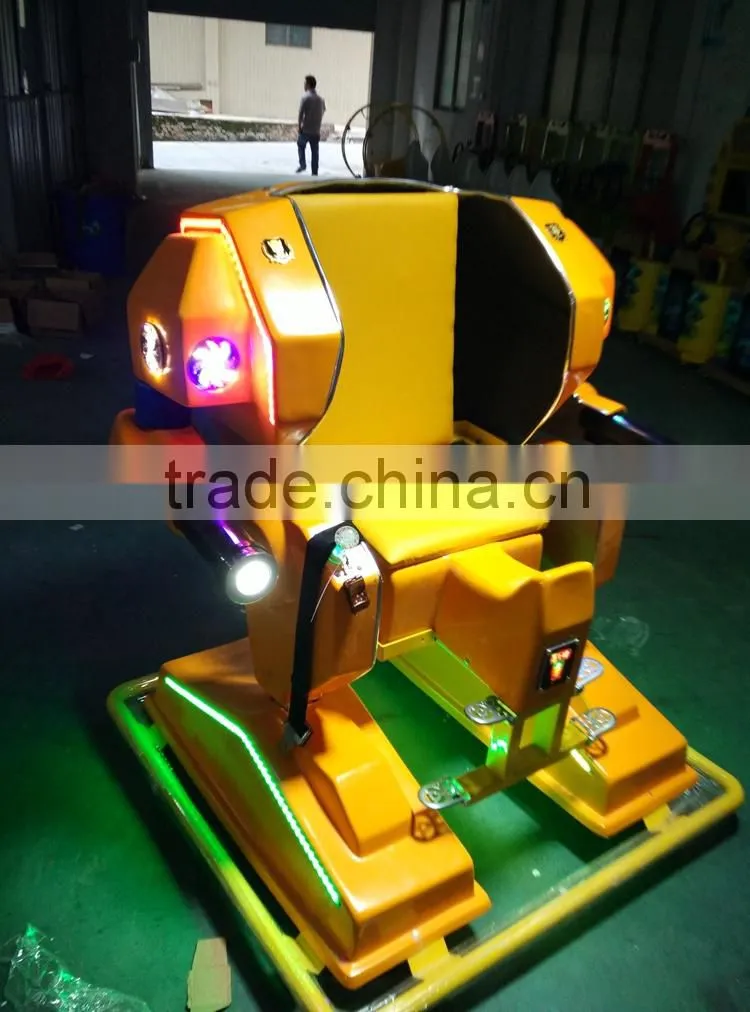 CE proved 360 degree rotating robot amusement machine kiddie ride arcade game machine for game center