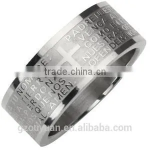 Cheap 316L Stainless Steel Ring, Wholesale Stainess Steel Ring, Plane Steel Ring