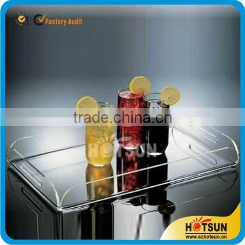 clear lucite acrylic serving trays